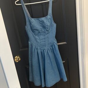 SHEIN Blue Denim Mini Dress